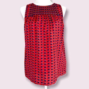 Kenar Sleeveless Heart Graphic Blouse